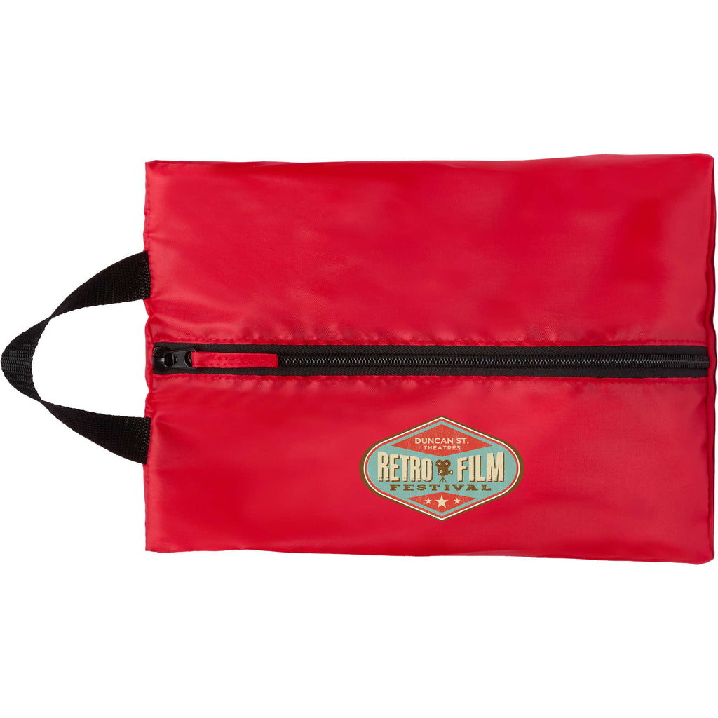 Oriole Shoe Bag in Recycled Ripstop - Red - Front