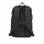 Orion Recycled Carry-On Backpack, 15 Inch Transfer - Black - Back