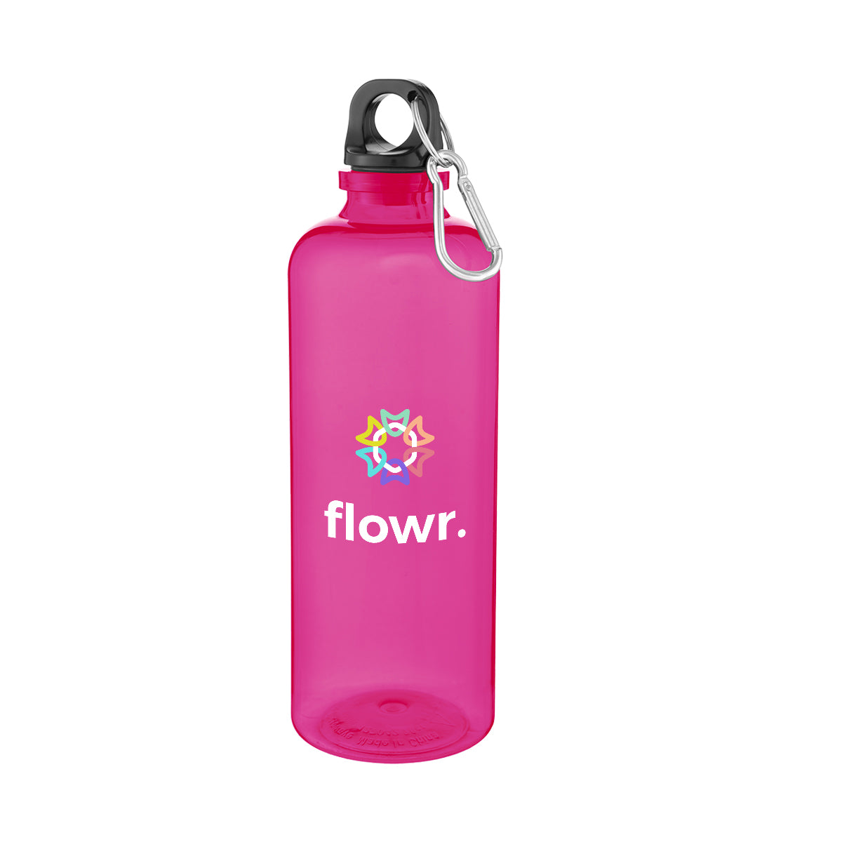 Ormond Bottle with Carabiner Lid, 20 oz - Pink - Full Color
