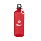Ormond Bottle with Carabiner Lid, 20 oz - Red - Silk Screen
