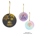 Ornament in Acrylic, Circle - White
