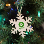 Ornament in Wood, Snowflake - Wood - Lifestyle_Silkscreen