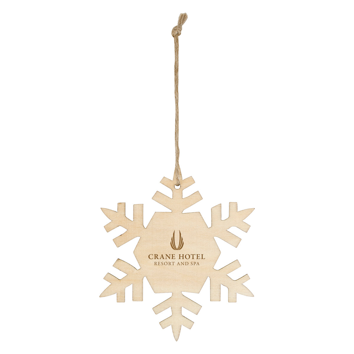 Ornament in Wood, Snowflake