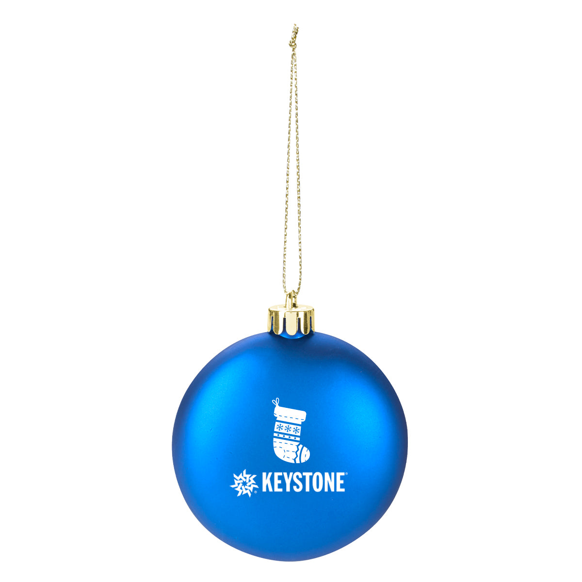 Ornament, Round Disk - Blue - Pad Print