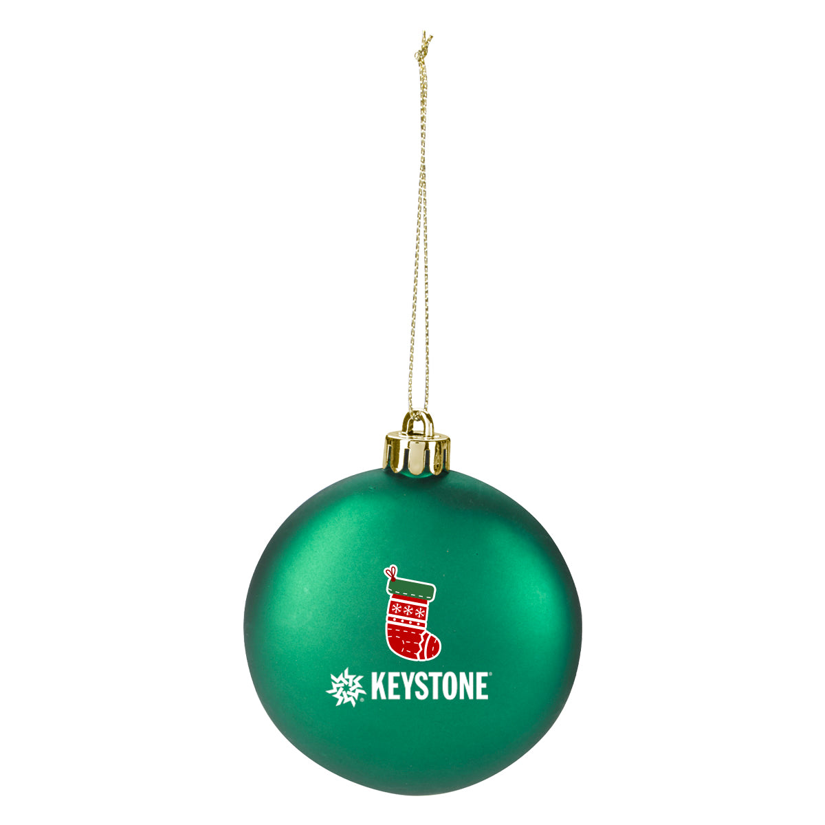 Ornament, Round Disk - Green - Full Color