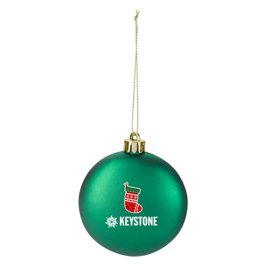 Ornament, Round Disk - Green - Full Color