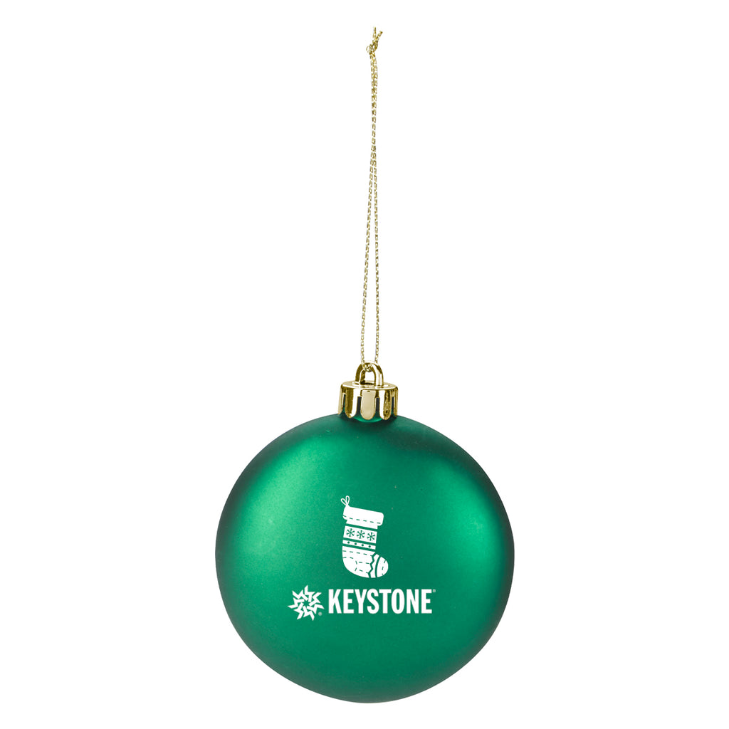Ornament, Round Disk - Green - Pad Print