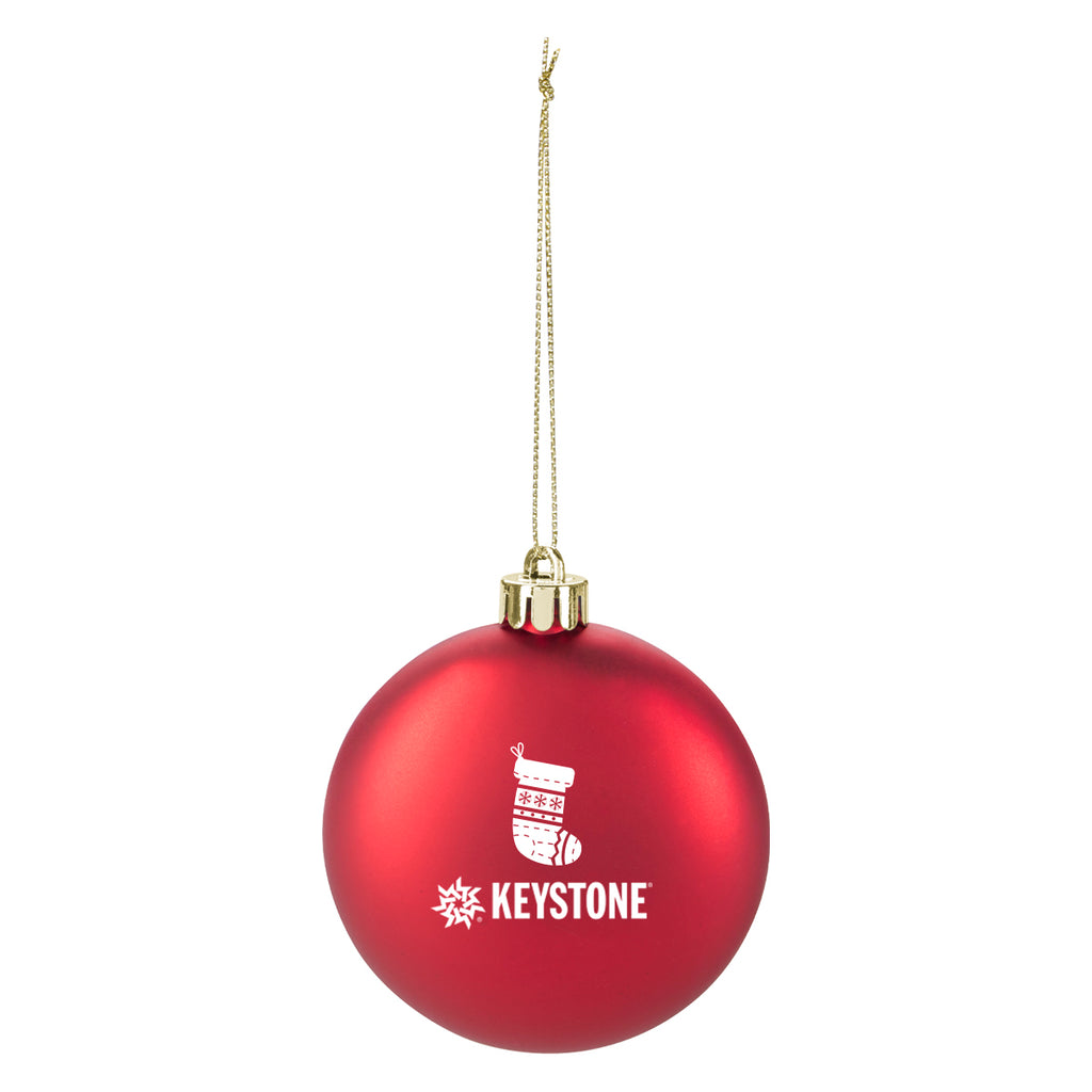 Ornament, Round Disk - Red - Pad Print
