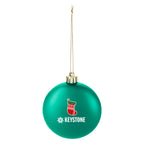Ornament, Round Disk - Teal - Full Color