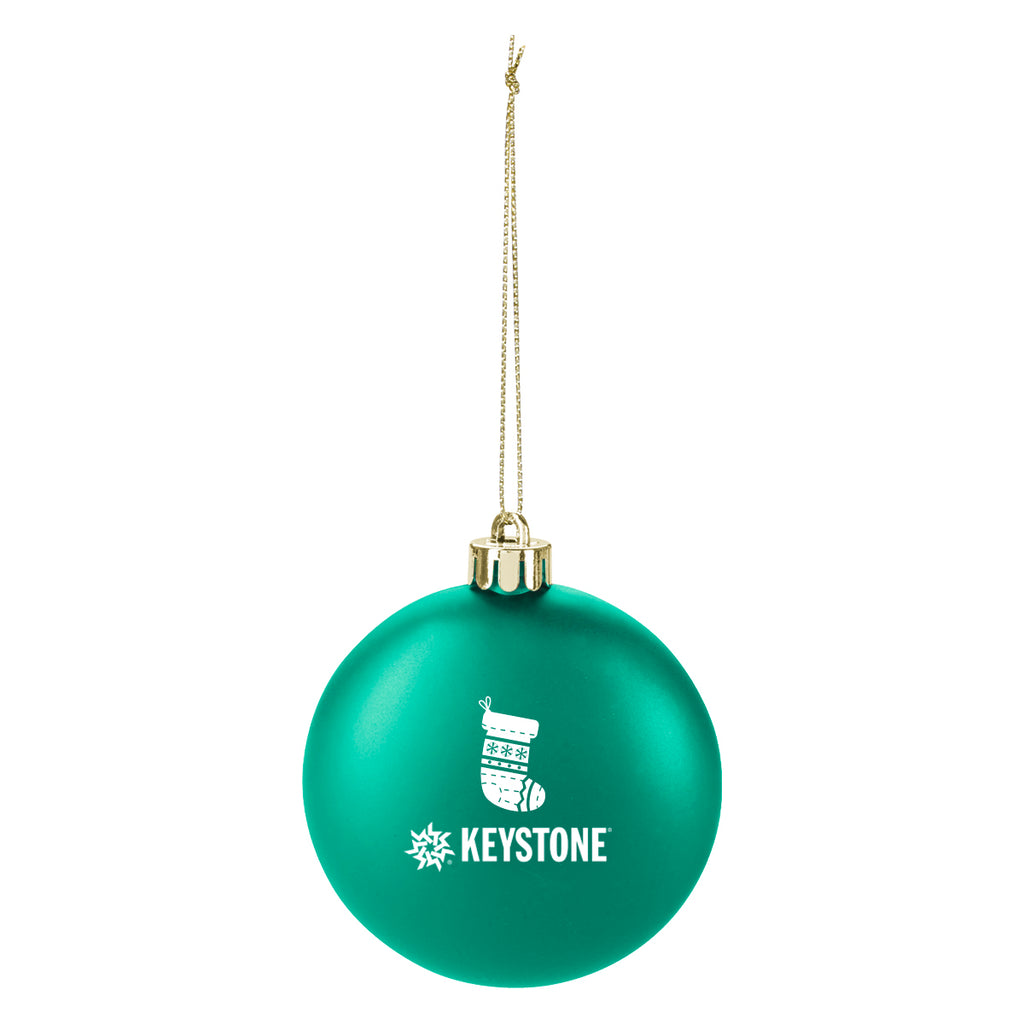 Ornament, Round Disk - Teal - Pad Print