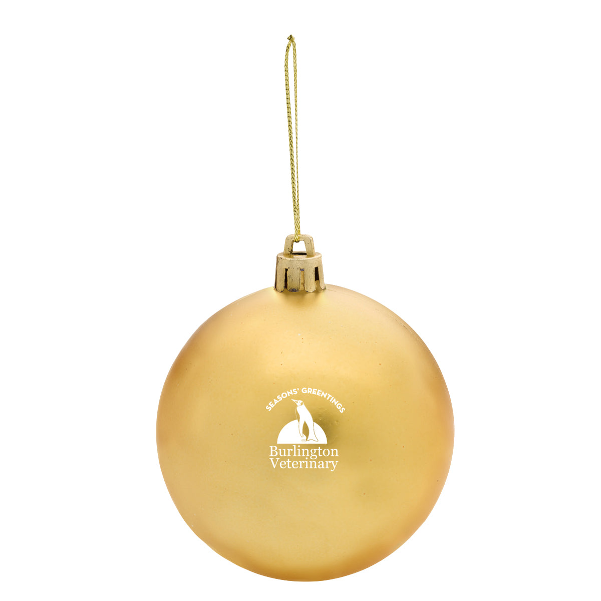 Ornament, Round - Gold - Pad Print