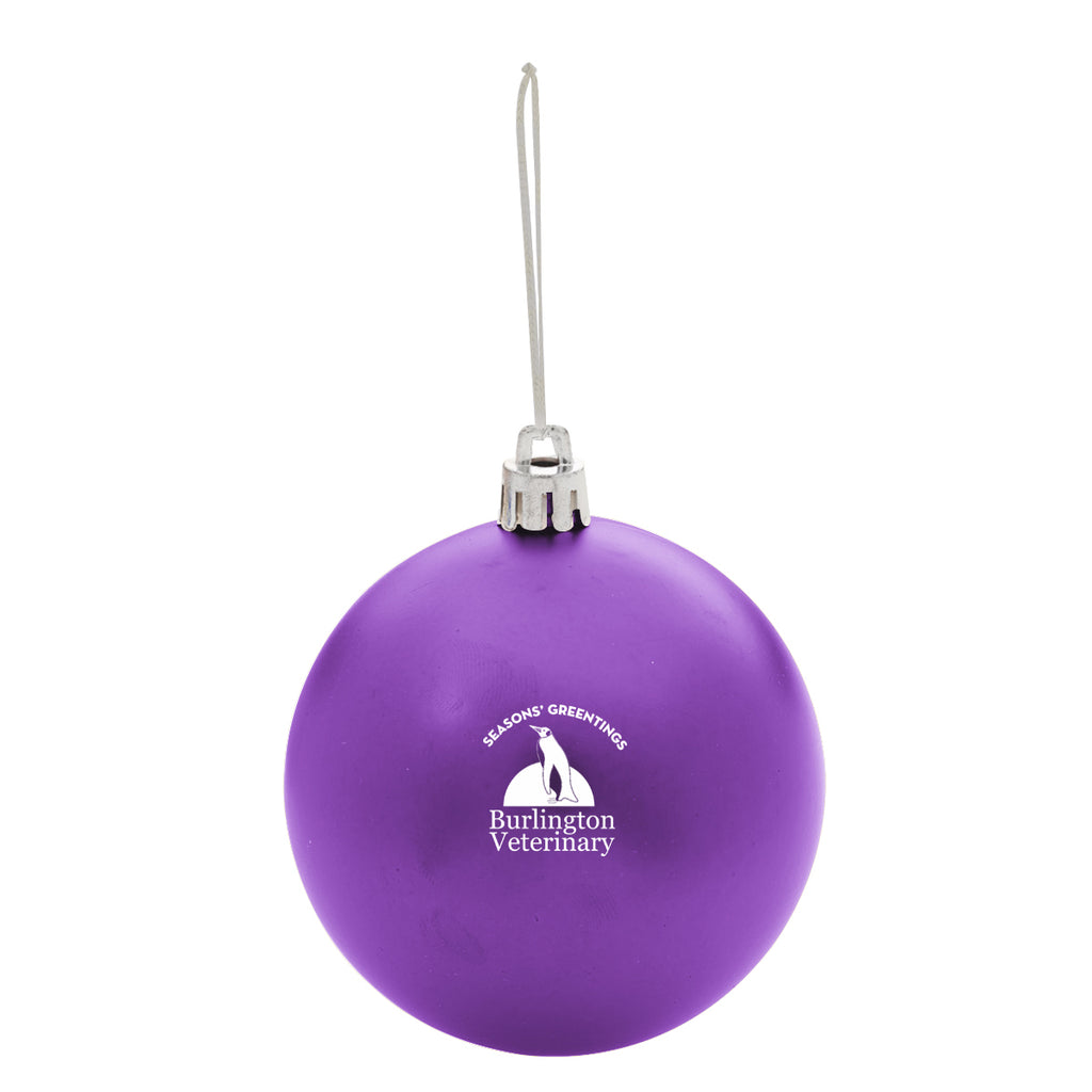 Ornament, Round - Purple - Pad Print