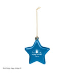 Ornament, Star - Blue - Pad Print