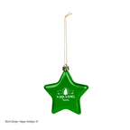 Ornament, Star - Green - Pad Print