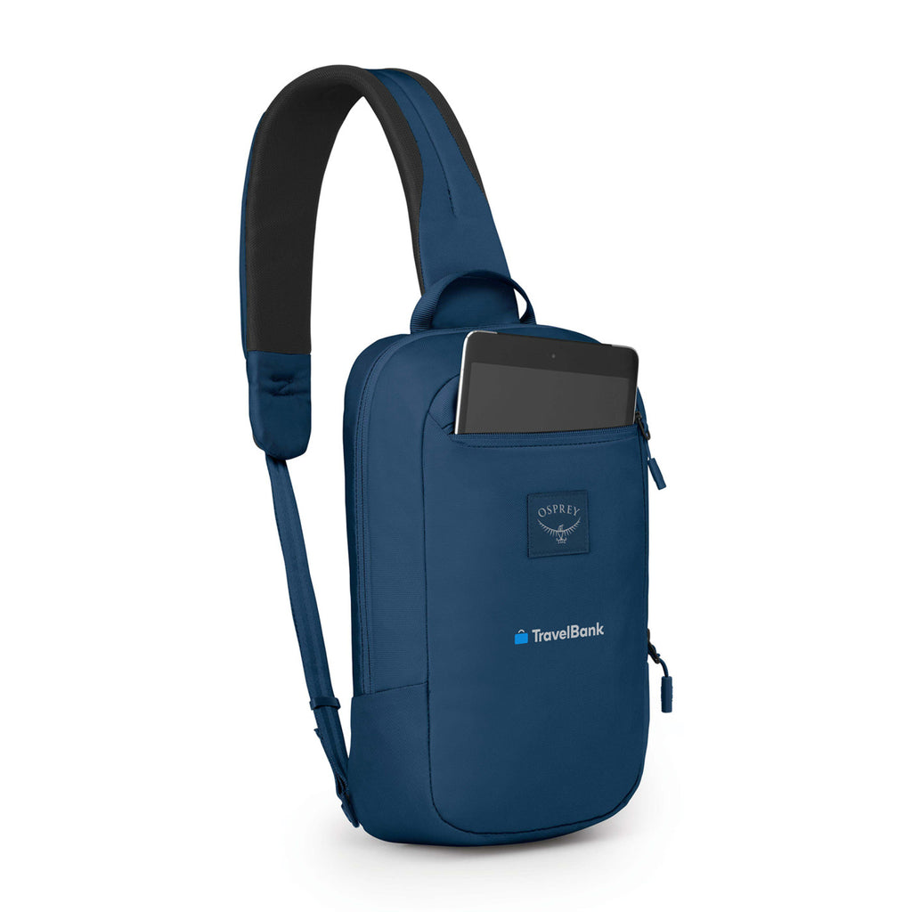 Osprey Aoede Crossbody Sling with Tablet Sleeve Transfer - Antique Blue - View 3