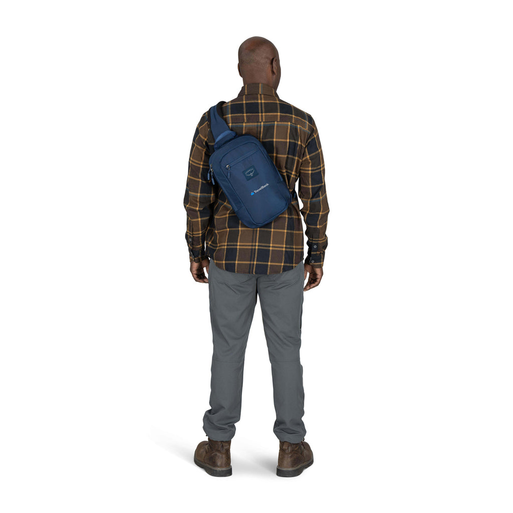 Osprey Aoede Crossbody Sling with Tablet Sleeve Transfer - Antique Blue - View 6