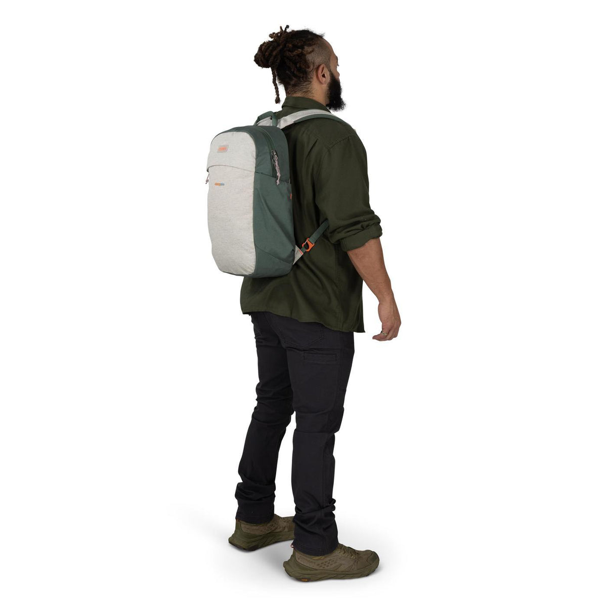 Osprey Arcane Earth Large Day Pack, 16 Inch Laptop Transfer - Moon Beige/Pine Leaf - View 5