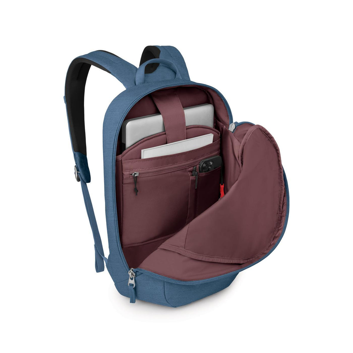 Osprey Arcane Large Day Backpack with Security Hook, 16 Inch Embroidery - Nirvana Blue Heather - View 3