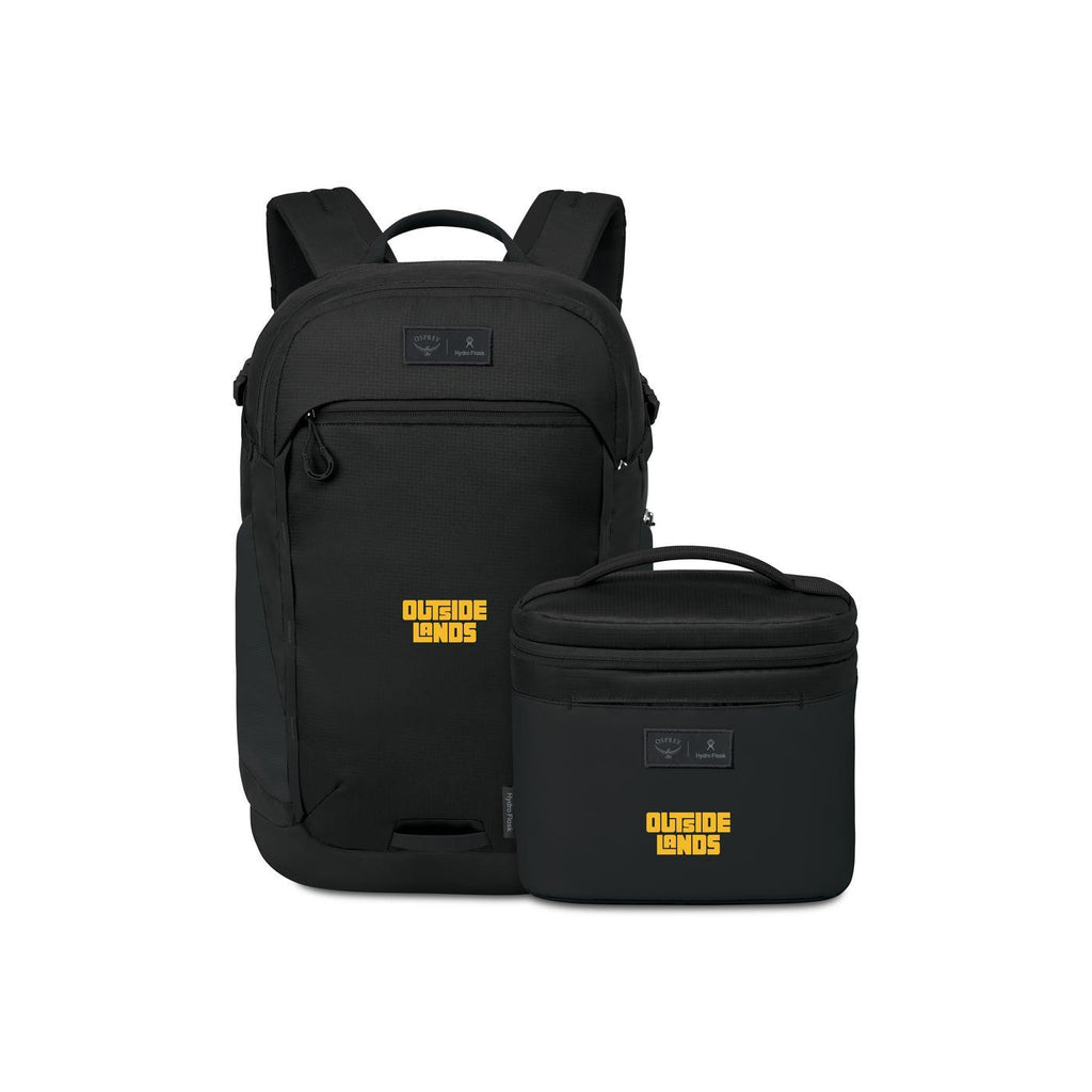 Osprey Axis Backpack and Hydro Flask Insulated Lunch Bag Set Embroidery - Black - View 1
