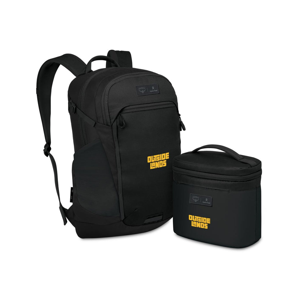 Osprey Axis Backpack and Hydro Flask Insulated Lunch Bag Set Embroidery - Black - View 2