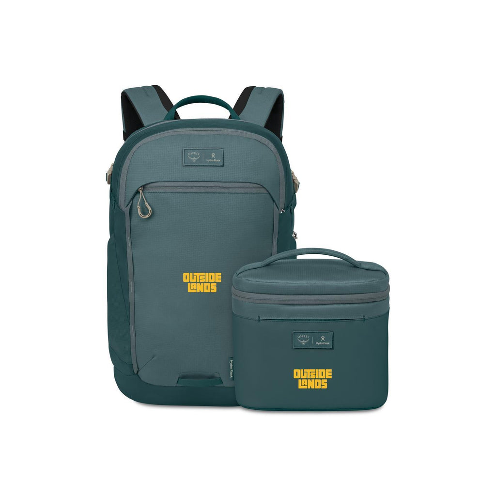 Osprey Axis Backpack and Hydro Flask Insulated Lunch Bag Set Embroidery - Cascade Blue - Torrent Blue - View 1