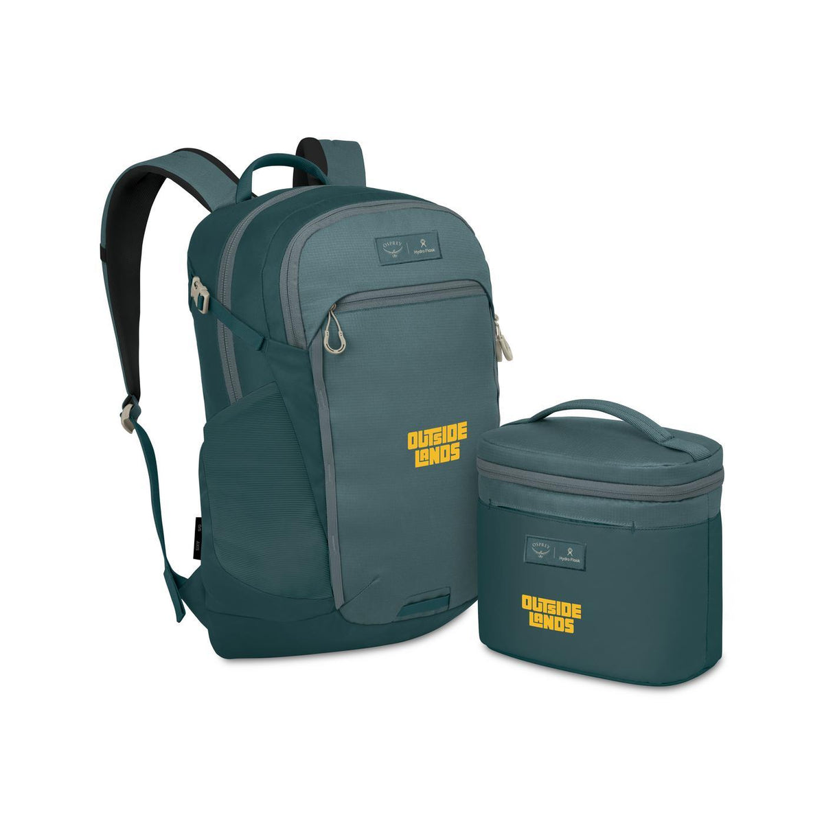 Osprey Axis Backpack and Hydro Flask Insulated Lunch Bag Set Embroidery - Cascade Blue - Torrent Blue - View 2