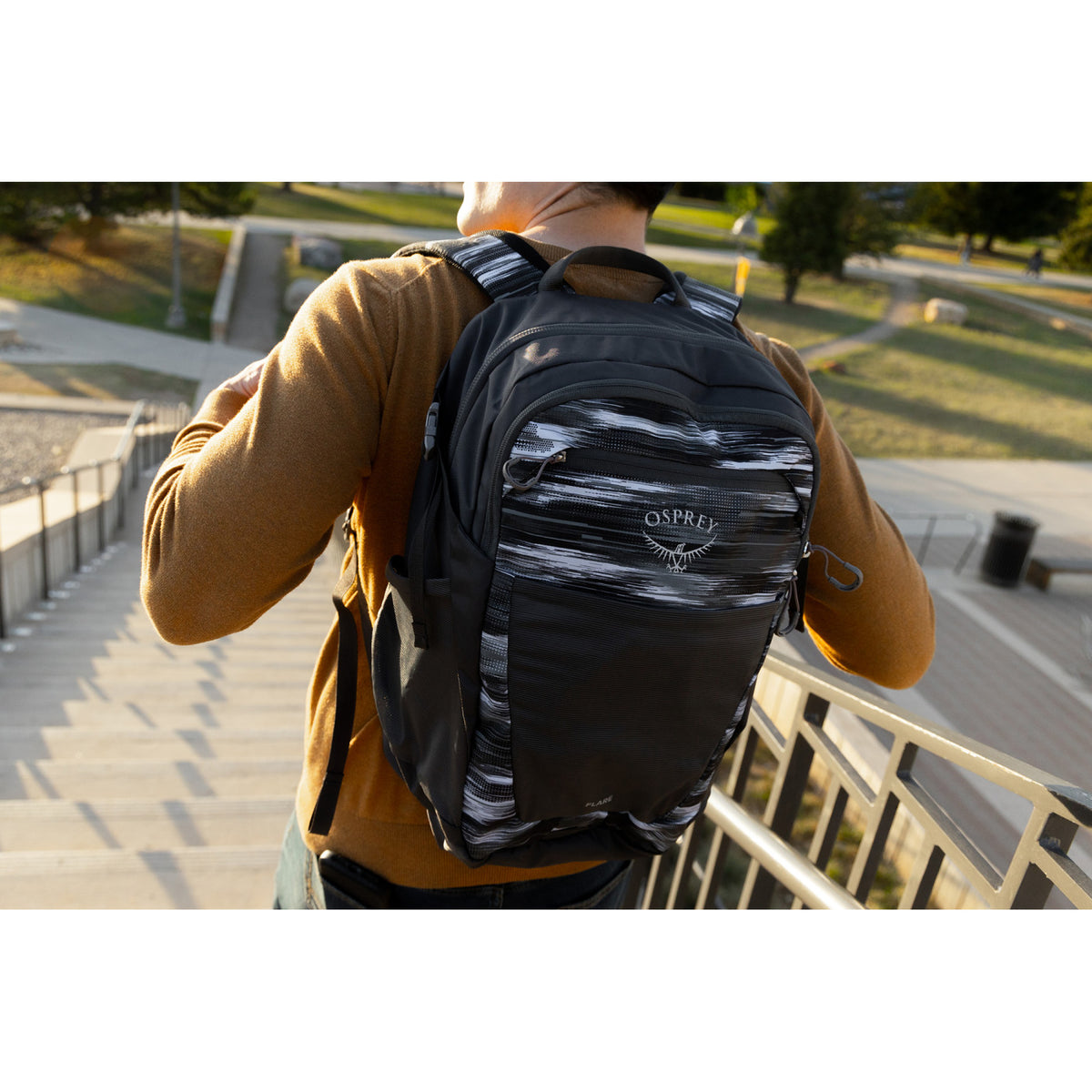 Osprey Flare Laptop Backpack, 27 L Transfer - Glitch Print - View 6