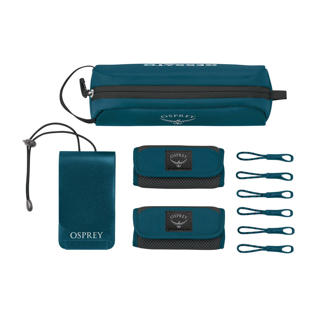 Osprey Luggage Customization Kit with ID Tag Transfer - Night Jungle Blue - View 4
