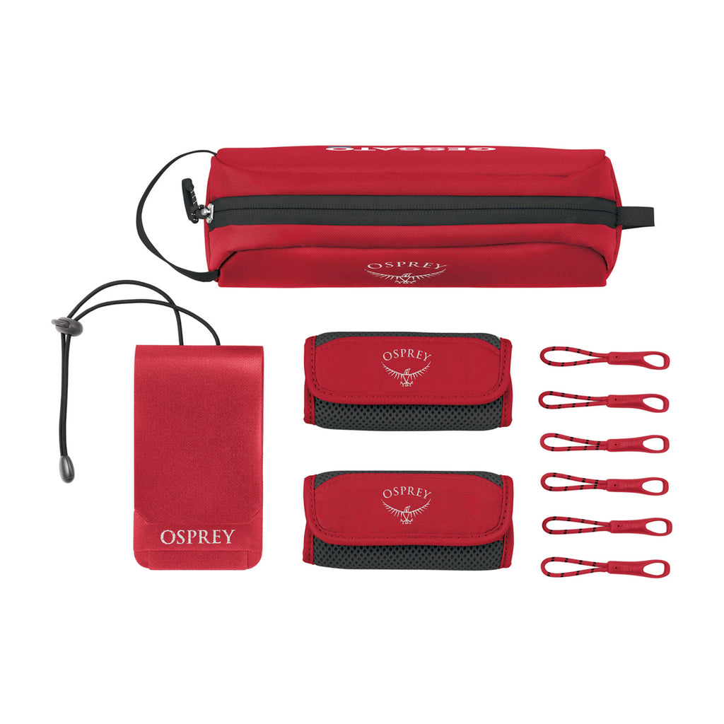 Osprey Luggage Customization Kit with ID Tag Transfer - Poinsettia Red - View 4