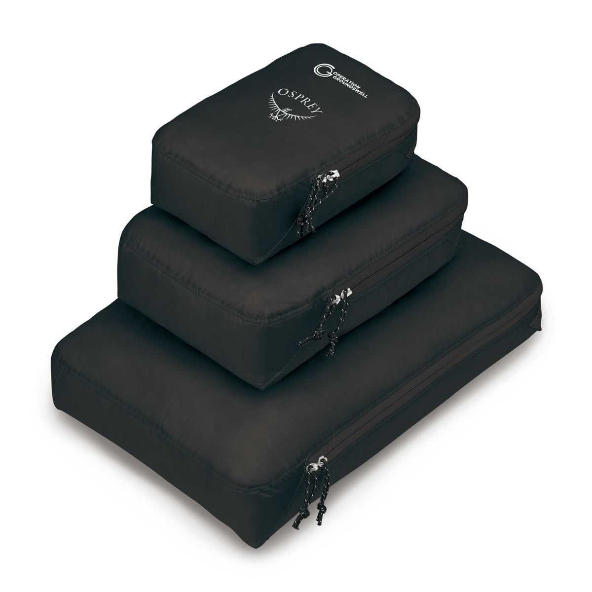 Osprey Ultralight Packing Cubes, Set of 3 - Black - View 1