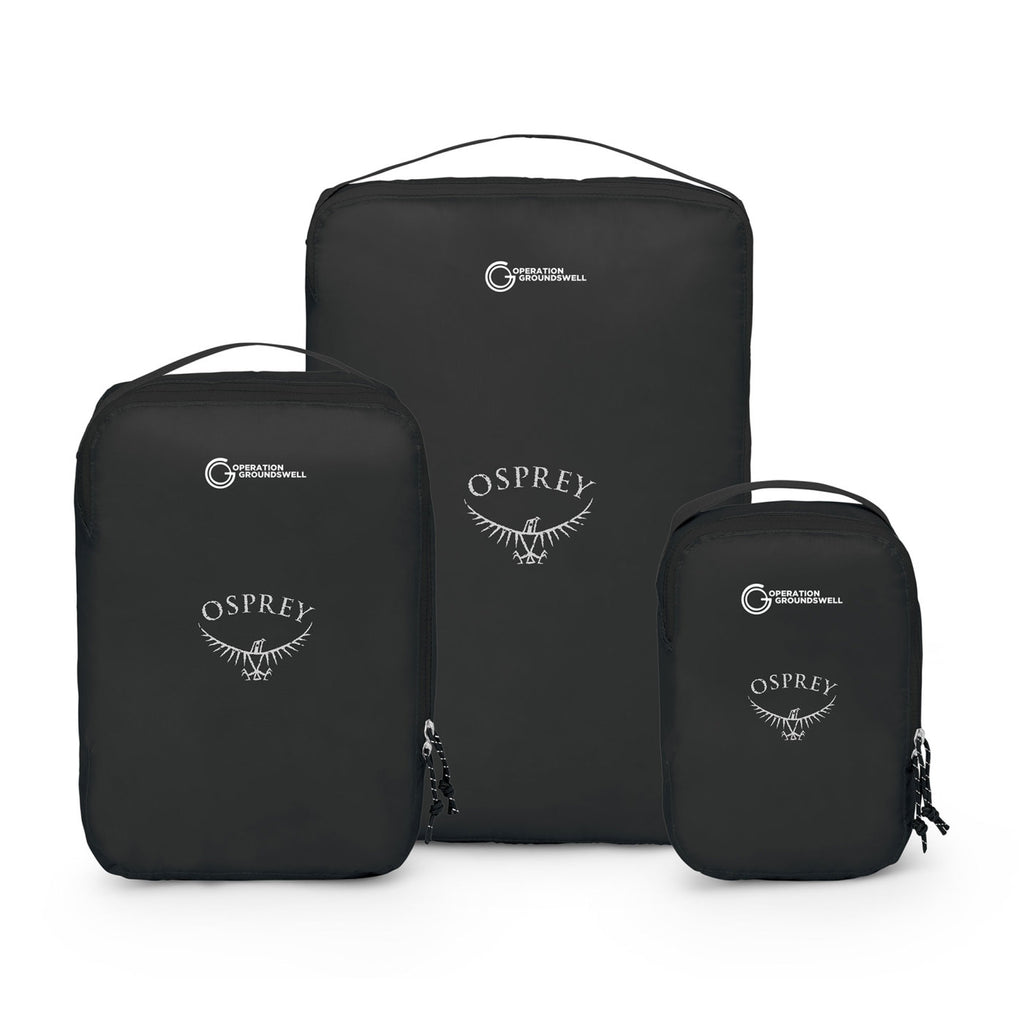 Osprey Ultralight Packing Cubes, Set of 3 - Black - View 2
