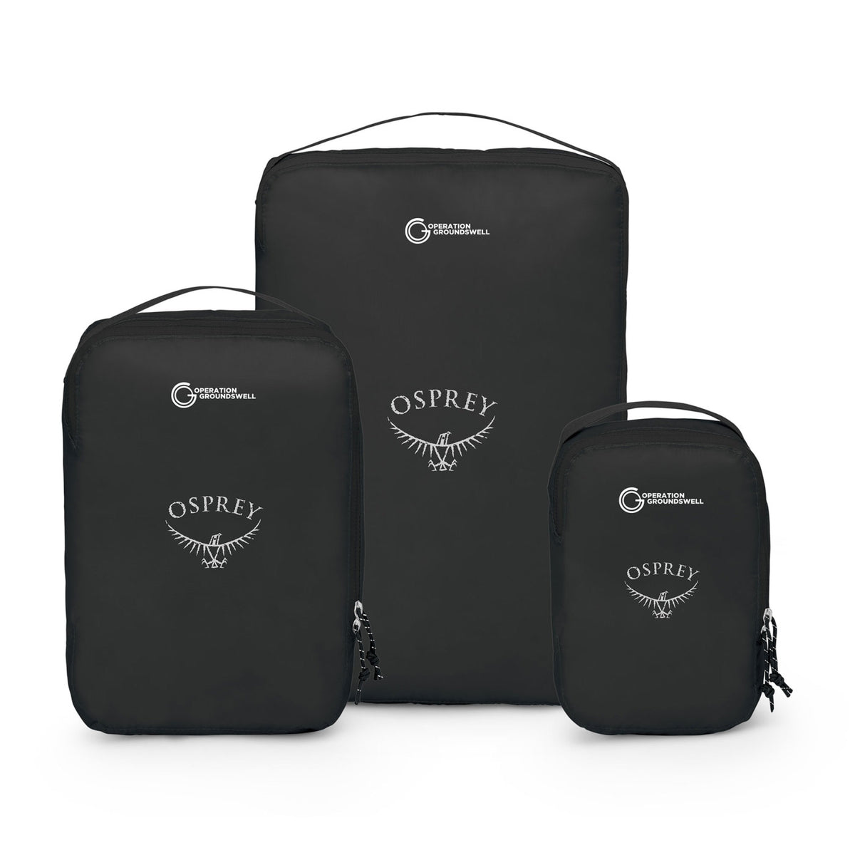 Osprey Ultralight Packing Cubes, Set of 3 - Black - View 2