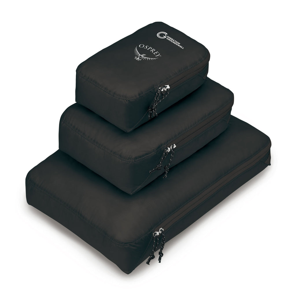 Osprey Ultralight Packing Cubes, Set of 3 Transfer - Black - View 1