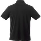 Otis Birdseye Mesh Performance Polo for Men Debossing - Black - Back Flat