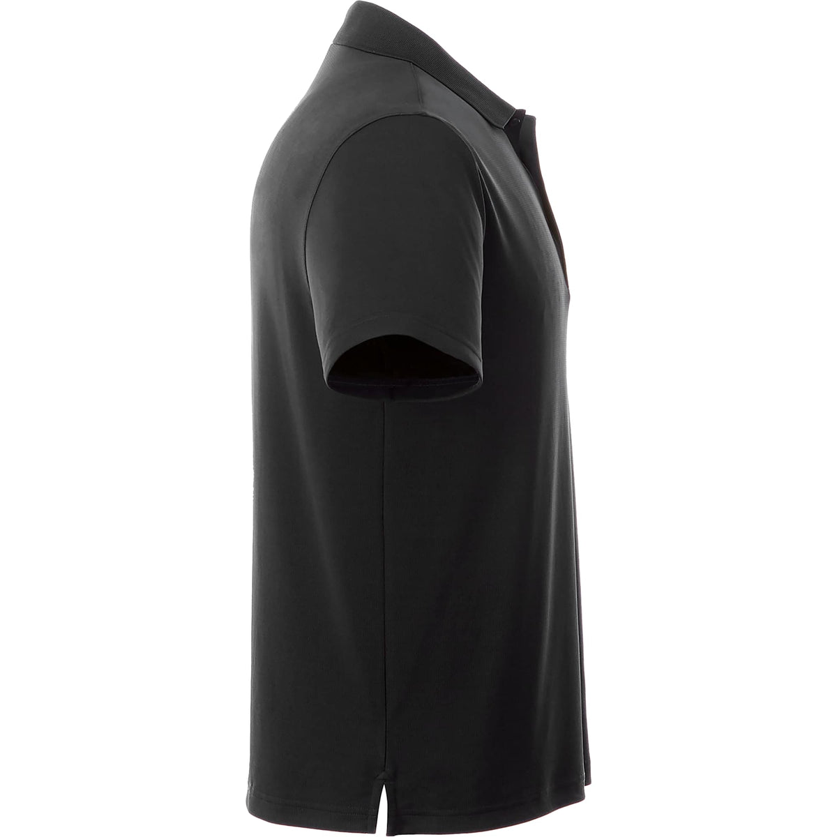 Otis Birdseye Mesh Performance Polo for Men Debossing - Black - Right Side