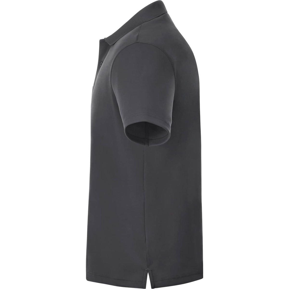 Otis Birdseye Mesh Performance Polo for Men Debossing - Grey Storm - Left Side