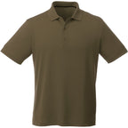 Otis Birdseye Mesh Performance Polo for Men Debossing - Loden - Front Flat