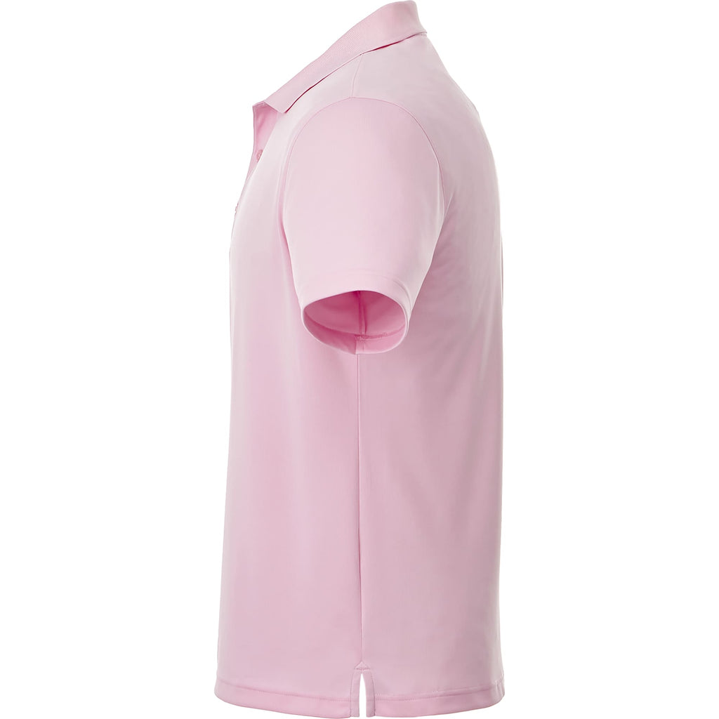 Otis Birdseye Mesh Performance Polo for Men Debossing - Pink Zircon - Left Side