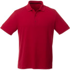 Otis Birdseye Mesh Performance Polo for Men Debossing - Team Red - Front Flat