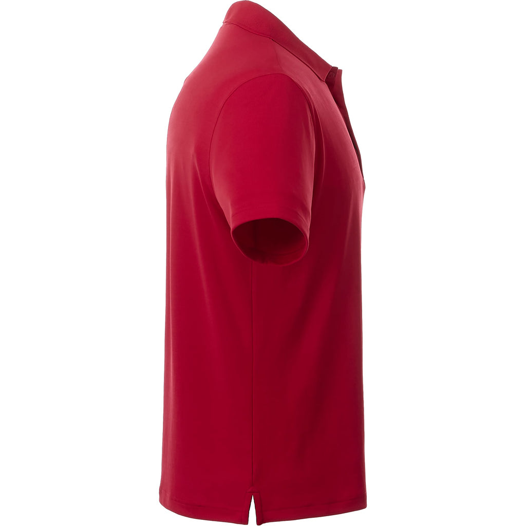 Otis Birdseye Mesh Performance Polo for Men Debossing - Team Red - Right Side