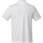 Otis Birdseye Mesh Performance Polo for Men Debossing - White - Back Flat