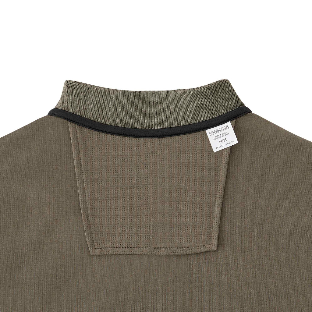 Otis Birdseye Mesh Performance Polo for Men Embroidery - Loden - Photo