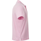 Otis Birdseye Mesh Performance Polo for Men Embroidery - Pink Zircon - Right Side