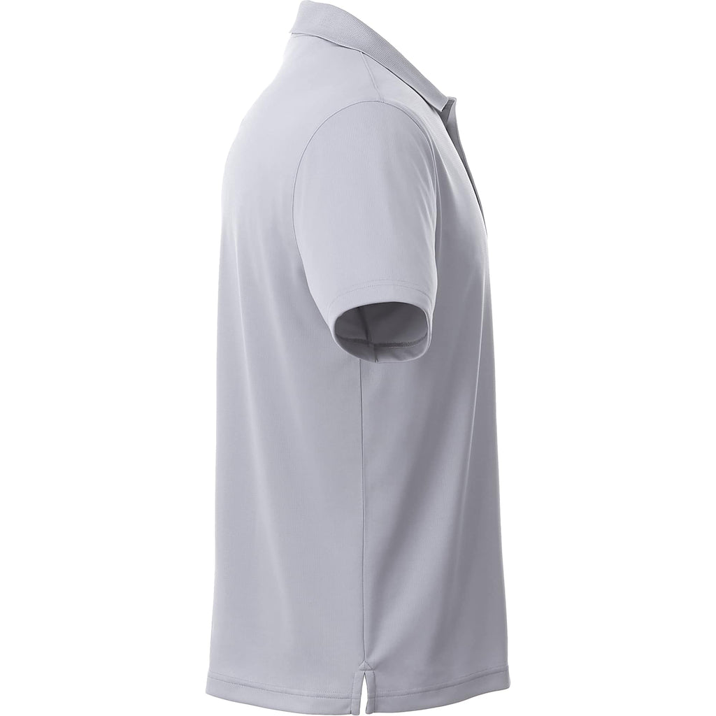 Otis Birdseye Mesh Performance Polo for Men Embroidery - Quarry - Right Side