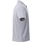 Otis Birdseye Mesh Performance Polo for Men Embroidery - Quarry - Right Side