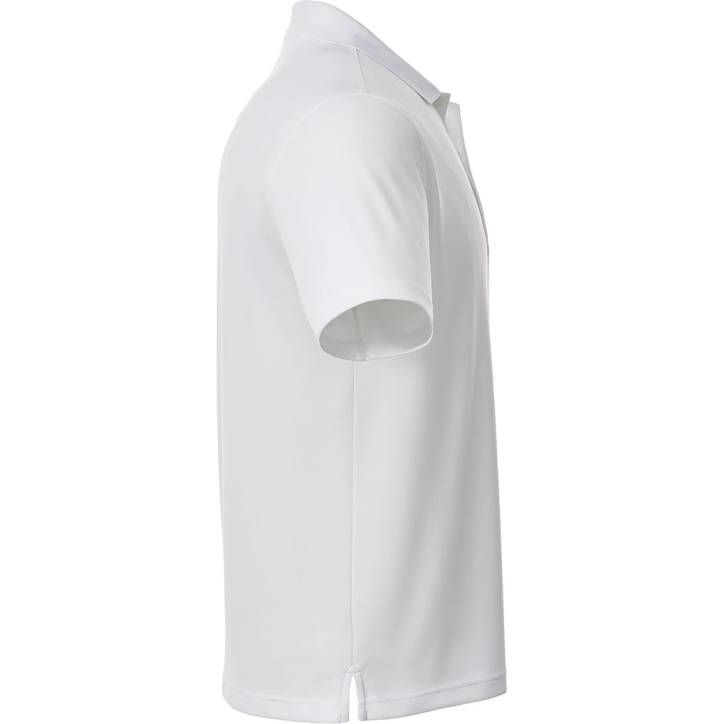 Otis Birdseye Mesh Performance Polo for Men Embroidery - White - Right Side