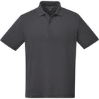 Otis Birdseye Mesh Performance Polo for Men Laser Engraving - Grey Storm - Front