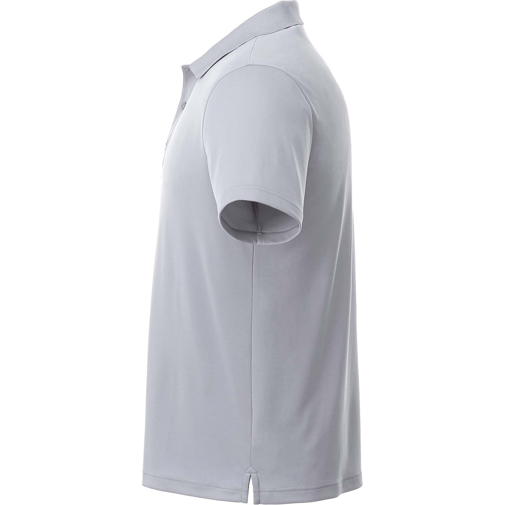 Otis Birdseye Mesh Performance Polo for Men Laser Engraving - Quarry - Left Side