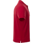 Otis Birdseye Mesh Performance Polo for Men Laser Engraving - Team Red - Right Side