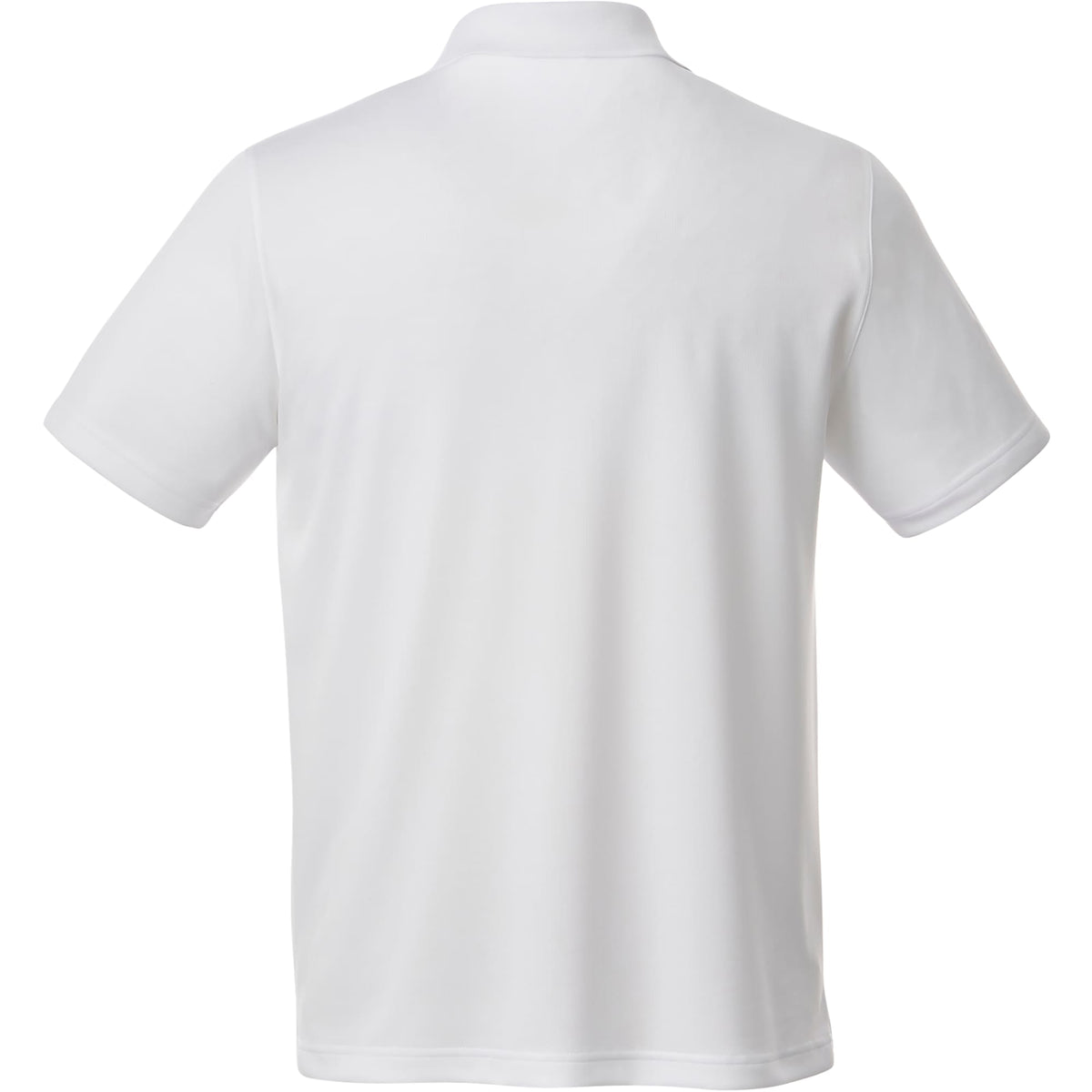 Otis Birdseye Mesh Performance Polo for Men Laser Engraving - White - Back Flat